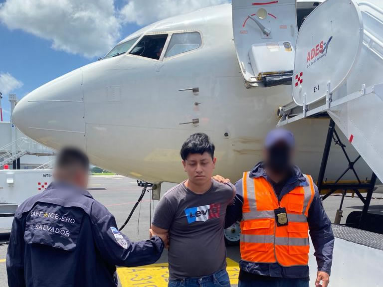 Michael Alberto Benitez-Castro, 19, was removed July 29 via ICE Air Operations, arriving at the Monseñor Oscar Arnulfo Romero International Airport in San Salvador, El Salvador, where he was turned over to authorities without incident.